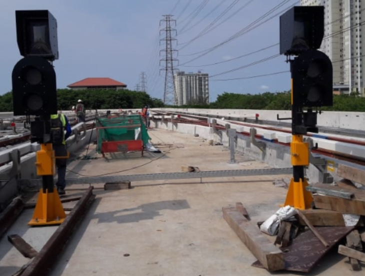 Construction of LRT Jakarta, Kelapa Gading - Veledrome - Proyek Persinyalan Kereta Api Elsicom Engineering