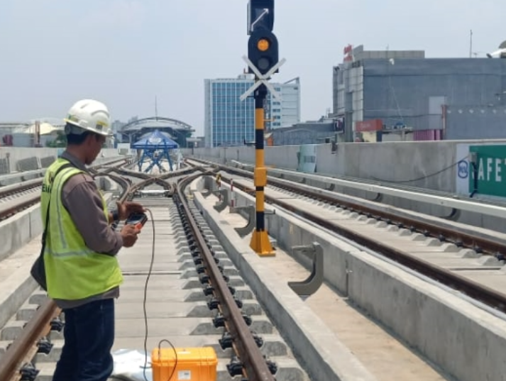 Construction of LRT Jakarta, Kelapa Gading - Veledrome Project Completion