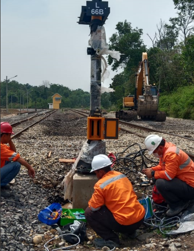 Construction of Coal Handling Facility (Train Loading System, Rail Loop), Tanjung Enim Project Completion