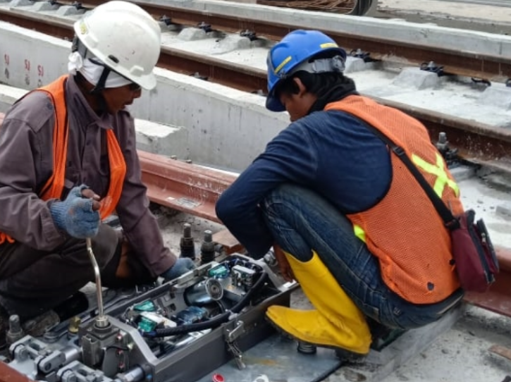 Construction of LRT Jakarta, Kelapa Gading - Veledrome Project Background